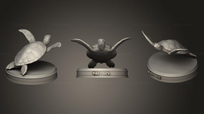 Animal figurines (Tortoise, STKJ_1562) 3D models for cnc